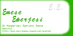 emese eperjesi business card